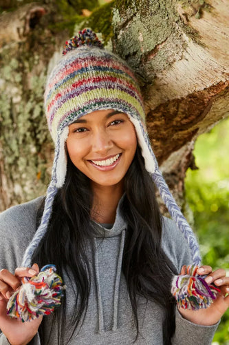 Coroico Bobble Chullo Hat