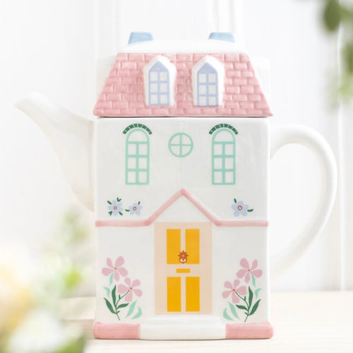 Pastel House Teapot