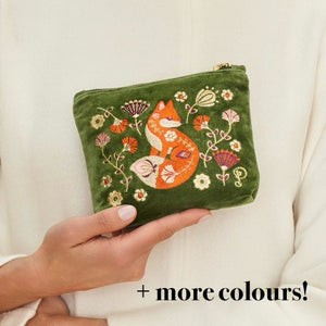 Embroidered Mini Pouch