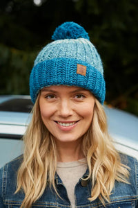 Cotopaxi Blue Bobble Beanie