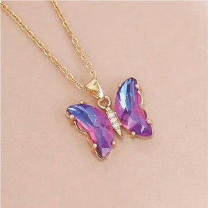 Crystal Butterfly Necklace