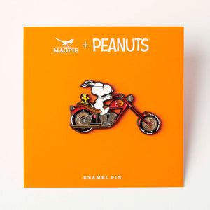 Motorbike Snoopy Enamel Pin