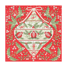 Folk Red Christmas Napkins