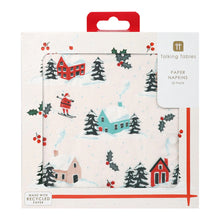 Fun Santa Skiing Napkins