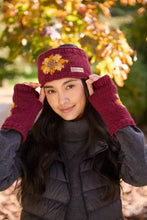 Sunflower Headband Burgundy