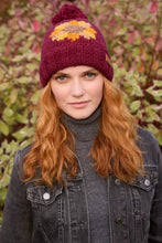 Sunflower Bobble Beanie Burgundy