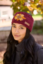 Sunflower Headband Burgundy