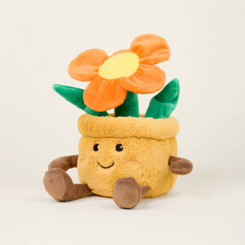 Warmies Orange Flower Pot