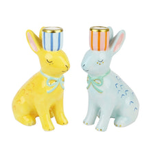Boris and Bonnie Bunny Candle Holders
