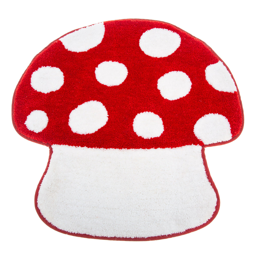 Red Mushroom Tufted Mat