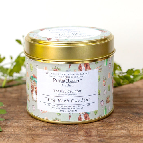 Peter Rabbit The Herb Garden Tin Candle