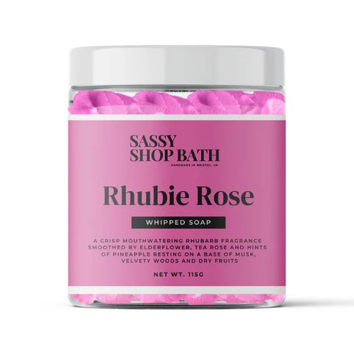 Rhubie Rose Whipped Soap