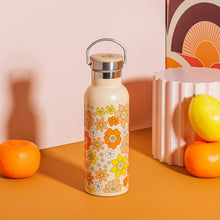 70s Floral Water Bottle