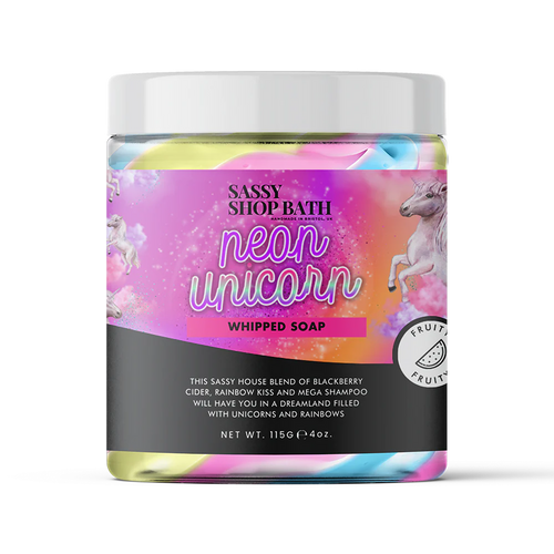 Neon Unicorn Whipped Soap