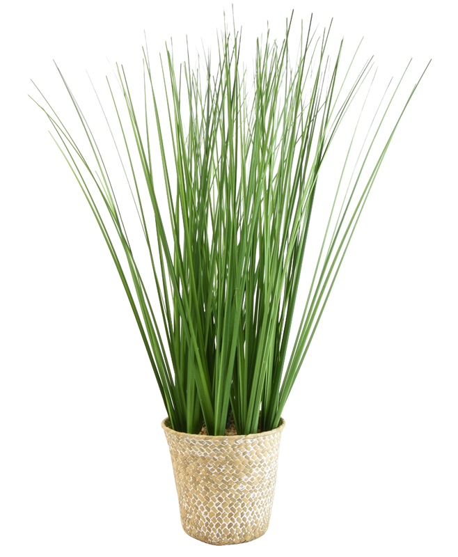 Tall Grass in Rattan Pot artificial plant