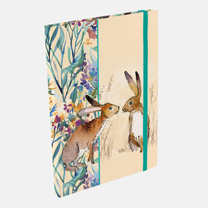 Kissing Hares A5 Notebook