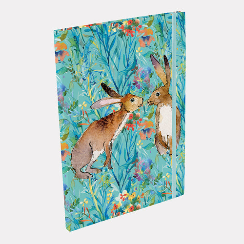 Kissing Hares A4 Notebook