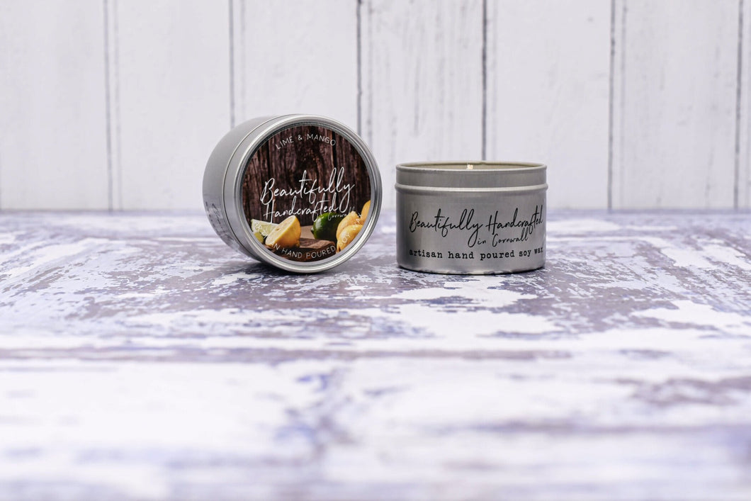 Lime & Mango Candle beautifully handcrafted bluebells of bath