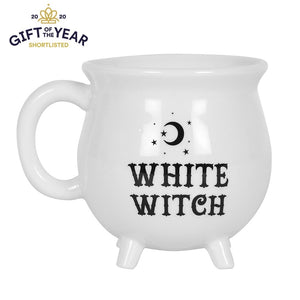 White Witch Cauldron Mug bluebells of bath