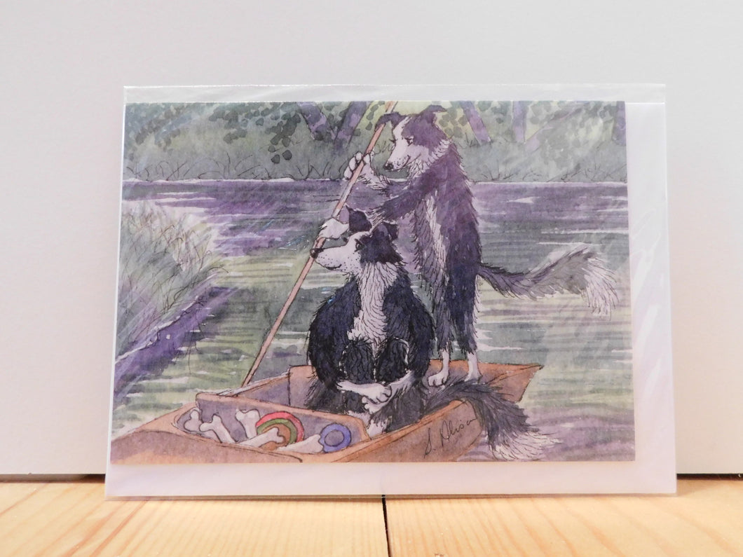 'Messing About on the River' Greeting Card - Bluebells of Bath