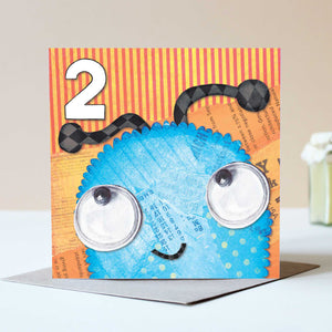 Age 2 Friendly Monster Card - Bluebells of Bath