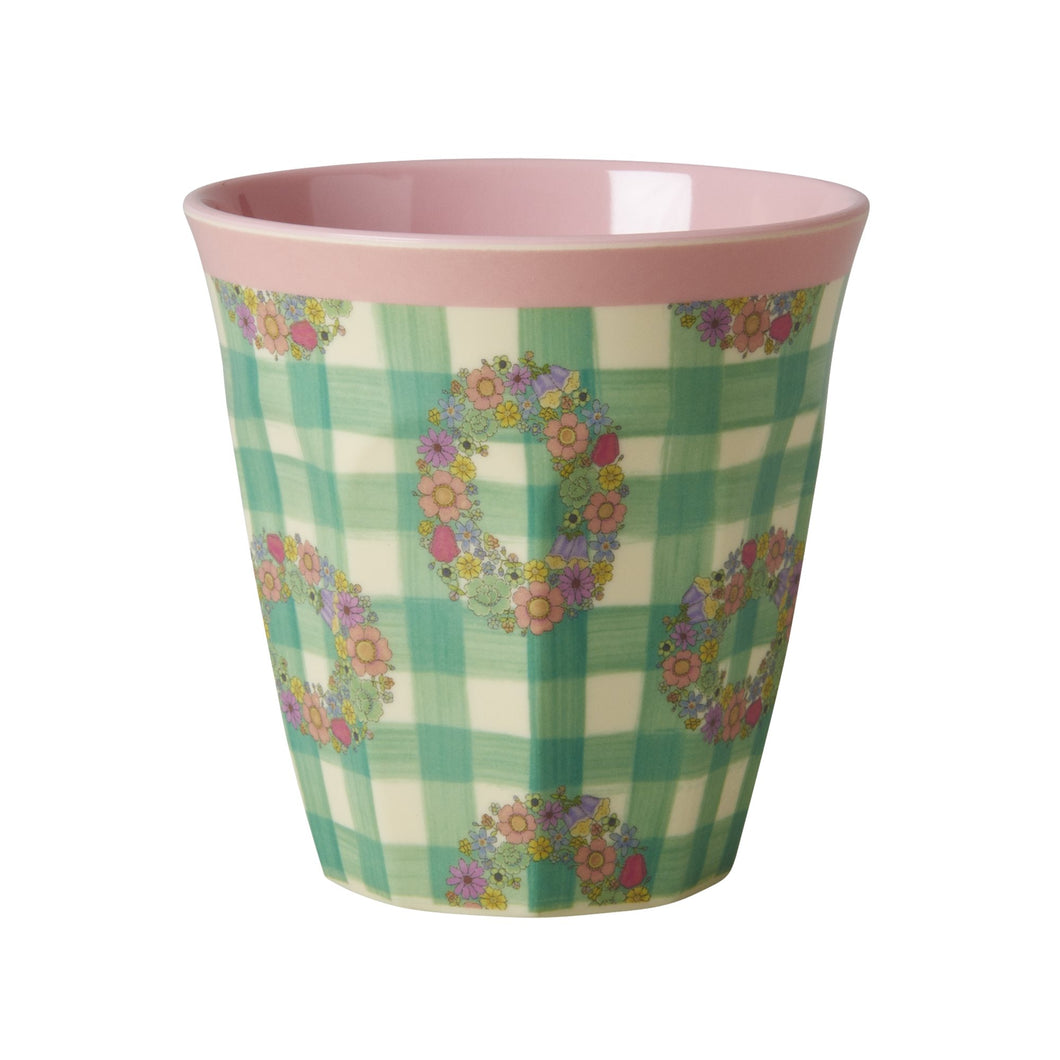 Vichy Print Melamine Cup - Bluebells of Bath