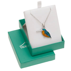 Kingfisher Paua Shell Necklace - Bluebells of Bath