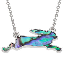 Leaping Hare Paua Shell Necklace - Bluebells of Bath