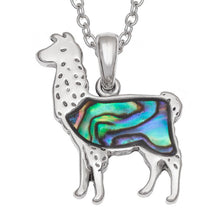 Llama Paua Shell Necklace - Bluebells of Bath